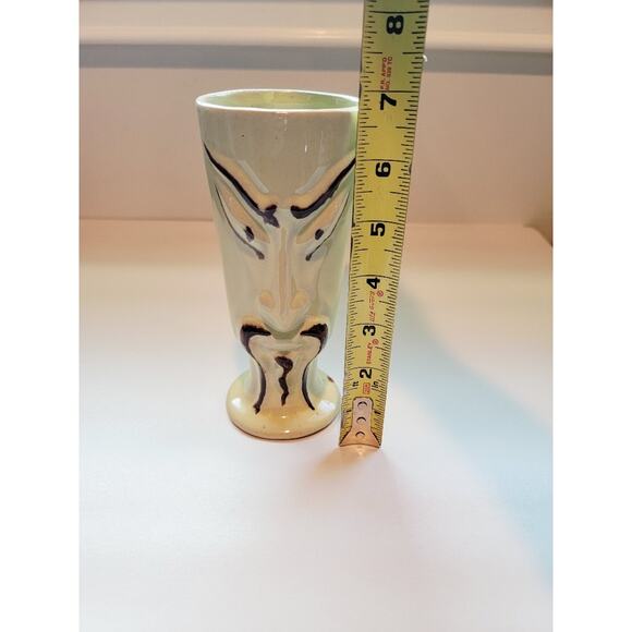Vintage Fu Manchu Tiki Mug Vase Japanese Otagiri Style Container Vessel 14oz - Picture 8 of 9